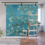 Vincent van Gogh Blossoming Almond Tree (Almond Blossoms) Light Blue Wall Mural Gallery Image 1