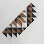 Urban Tribal Pattern No.9 - Aztec - Concrete and Wood Yoga Mat Gallery Image 1