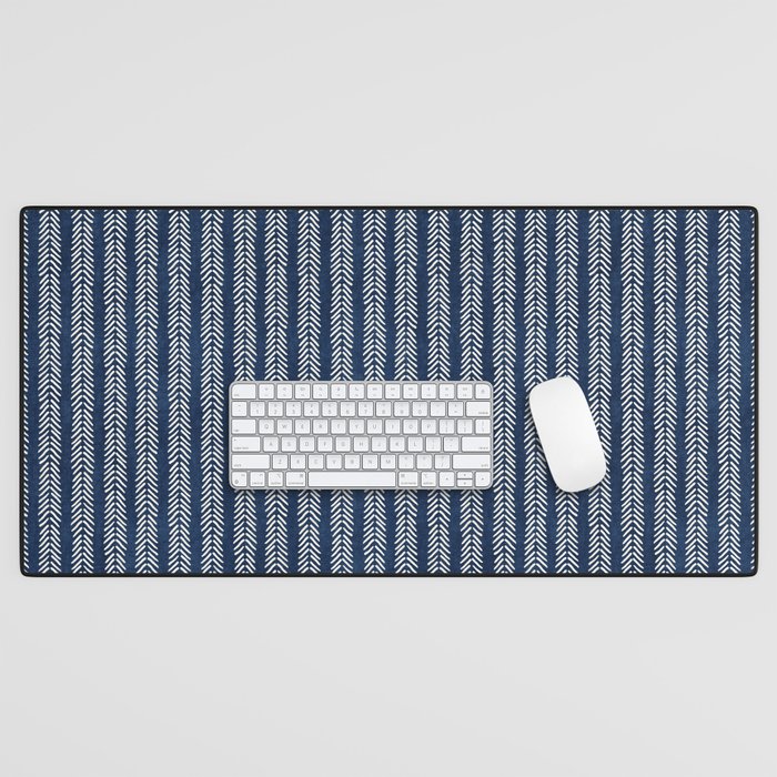 Small Navy Arrowheads Desk Mat Gallery Image 1