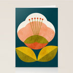 retro midcentury flower Stationery Card Gallery Image 2