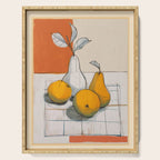 Modern Pear Still Life Serving Tray Gallery Image 1
