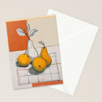 Modern Pear Still Life Stationery Card Gallery Image 2