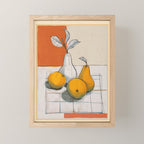 Modern Pear Still Life Mini Art Print Gallery Image 1