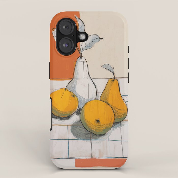 Modern Pear Still Life iPhone Case Gallery Image 1