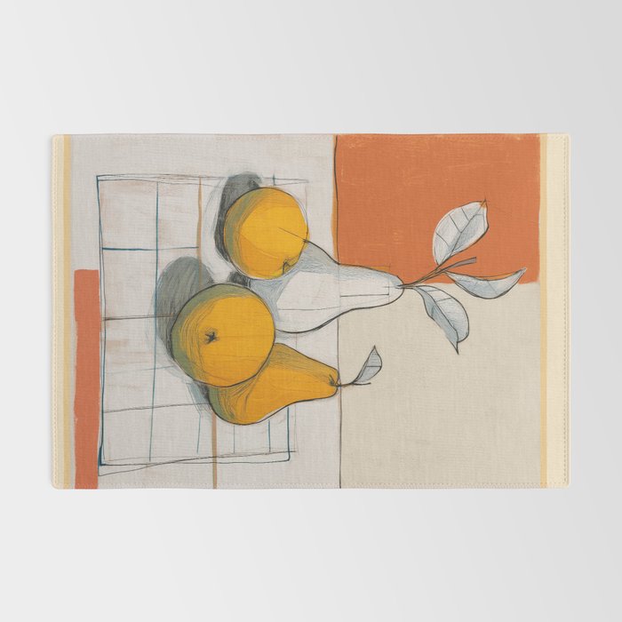 Modern Pear Still Life Rug Gallery Image 2