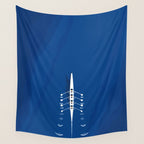 Aerial Rowing Boat | Teamwork Wall Tapestry Gallery Image 4