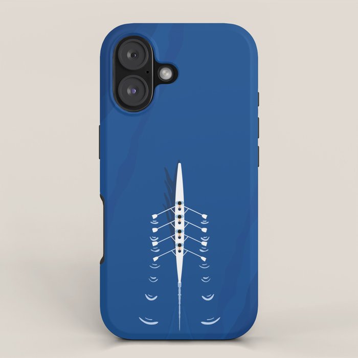 Aerial Rowing Boat | Teamwork iPhone Case Gallery Image 1