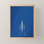 Aerial Rowing Boat | Teamwork Mini Art Print Gallery Image 1