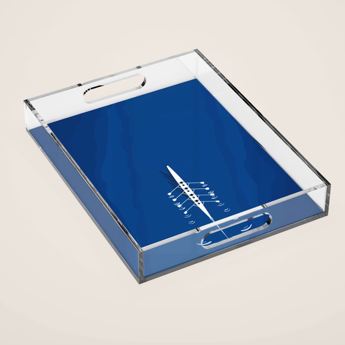 Aerial Rowing Boat | Teamwork Acrylic Tray Gallery Image 1