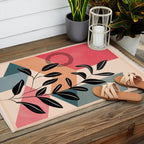 Tropical Geometry 15 Outdoor Rug Gallery Image 2