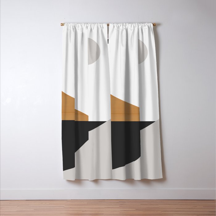 Minimal Art Landscape Window Curtain Gallery Image 3