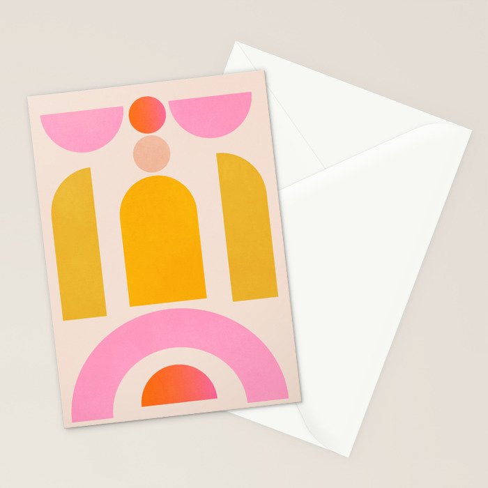 Geometric Shapes 203 Stationery Card Gallery Image 2