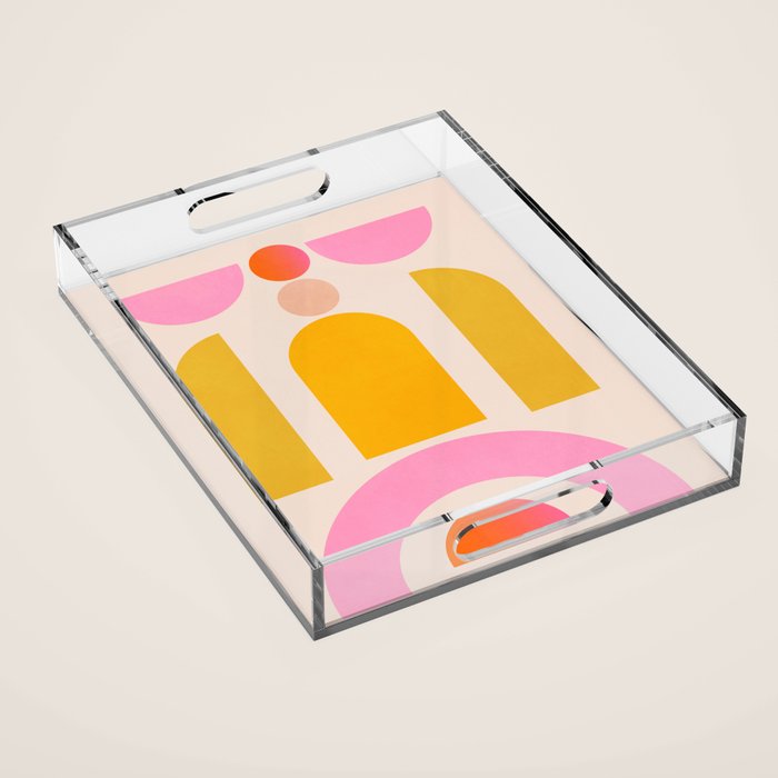 Geometric Shapes 203 Acrylic Tray Gallery Image 1