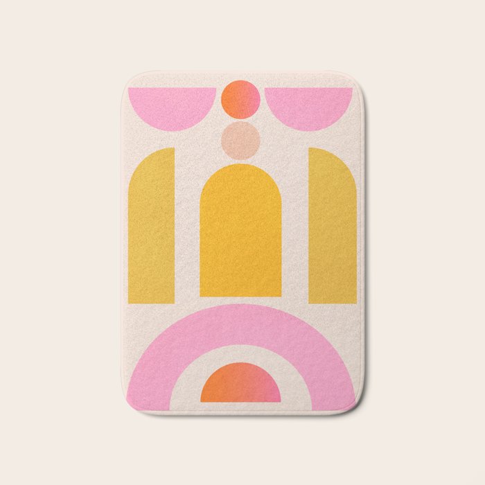 Geometric Shapes 203 Bath Mat Gallery Image 1