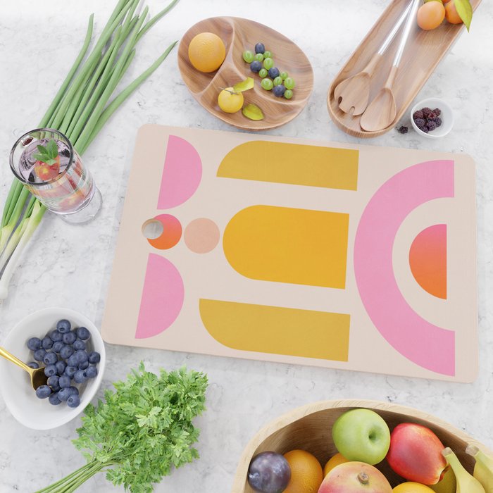 Geometric Shapes 203 Cutting Board Gallery Image 2