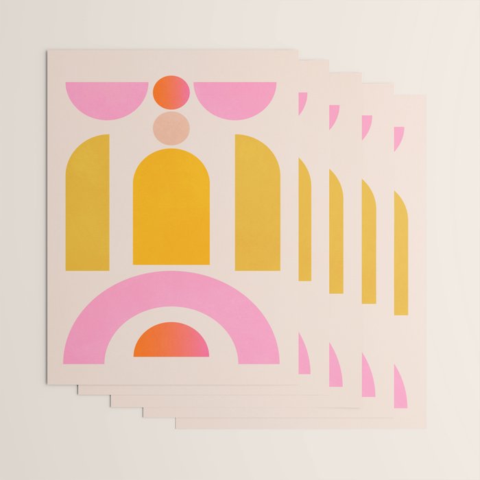 Geometric Shapes 203 Wrapping Paper Gallery Image 3