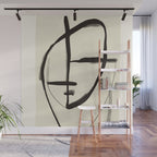 Modern Abstract Art Face 18 Wall Mural Gallery Image 1