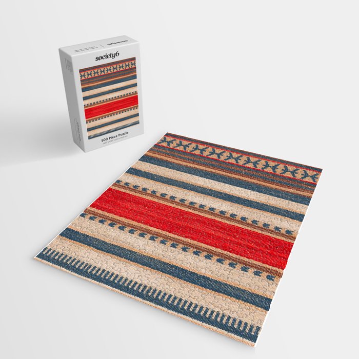 Bohemian Tapestry: Timeless Moroccan Heritage Fabrics Jigsaw Puzzle Gallery Image 2