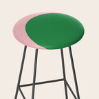 Minimal Modern Archway Color Block in Pink and Green Stool Gallery Image 2