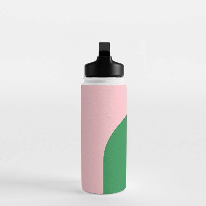 Minimal Modern Archway Color Block in Pink and Green Water Bottle Gallery Image 3