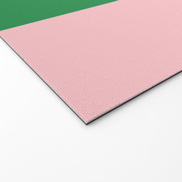 Minimal Modern Archway Color Block in Pink and Green Welcome Mat Gallery Image 2