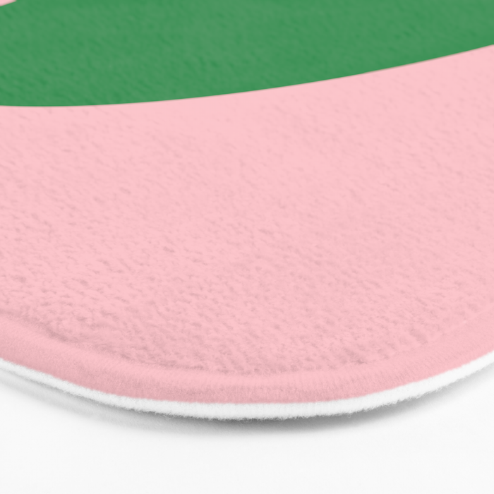 Minimal Modern Archway Color Block in Pink and Green Bath Mat Gallery Image 3