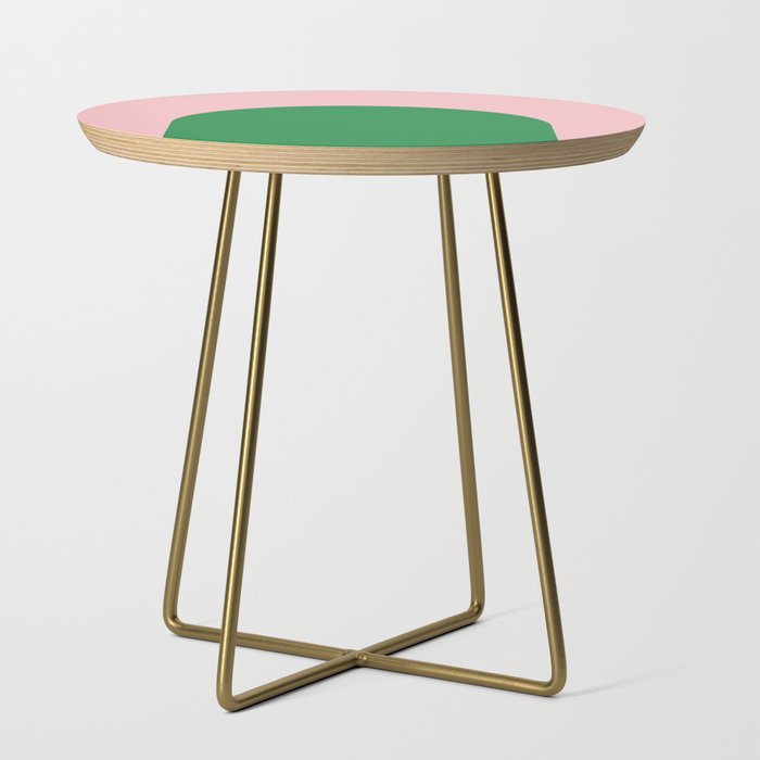 Minimal Modern Archway Color Block in Pink and Green Side Table Gallery Image 1