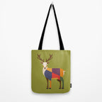 Red Deer Tote Bag Gallery Image 2