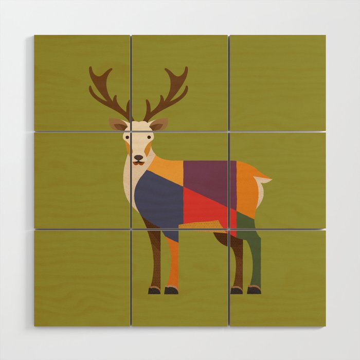 Red Deer Wood Wall Art Gallery Image 1