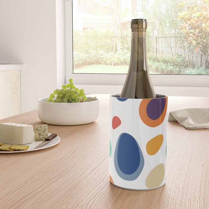 Terrazzo Abstract Pattern Wine Chiller Gallery Image 4