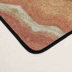 Dark Indigo Blue Orange Mandala Desk Mat Gallery Image 4