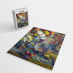 Fish, Fruits, and Flowers (c.1923) painting in high resolution by Kathryn E. Cherry.  Jigsaw Puzzle Gallery Image 2