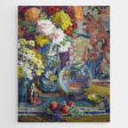 Fish, Fruits, and Flowers (c.1923) painting in high resolution by Kathryn E. Cherry.  Jigsaw Puzzle Gallery Image 1