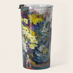 Fish, Fruits, and Flowers (c.1923) painting in high resolution by Kathryn E. Cherry.  Travel Mug Gallery Image 3