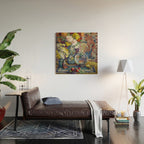 Fish, Fruits, and Flowers (c.1923) painting in high resolution by Kathryn E. Cherry.  Wood Wall Art Gallery Image 2