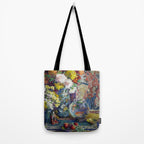 Fish, Fruits, and Flowers (c.1923) painting in high resolution by Kathryn E. Cherry.  Tote Bag Gallery Image 2