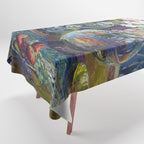 Fish, Fruits, and Flowers (c.1923) painting in high resolution by Kathryn E. Cherry.  Tablecloth Gallery Image 1