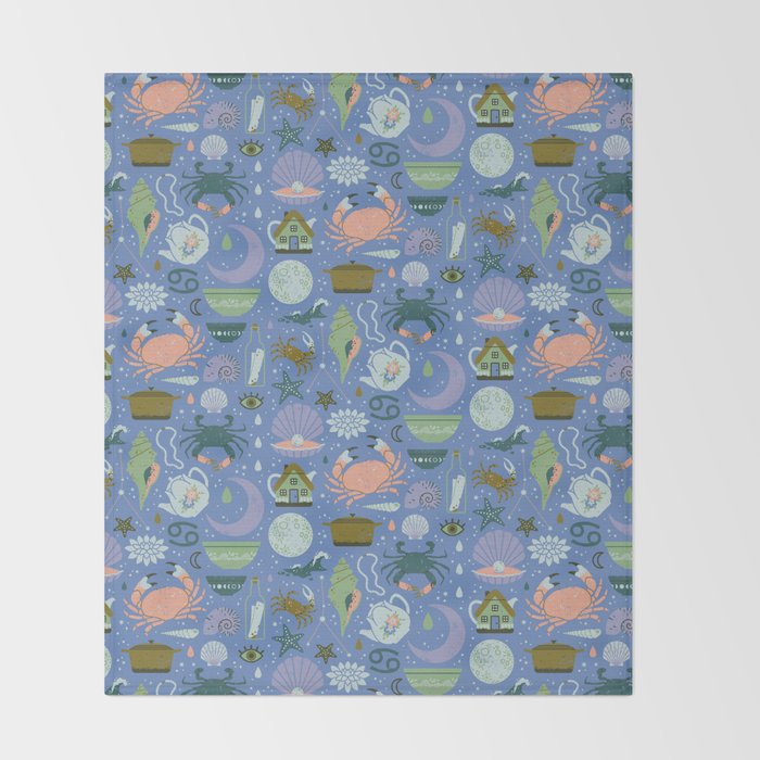 Cancer Season Throw Blanket Gallery Image 2