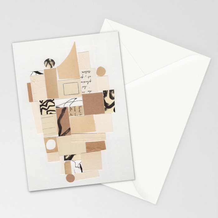 Abstract Mixed Media Collage #9 Stationery Card Gallery Image 2