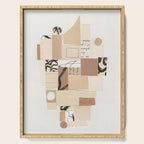 Abstract Mixed Media Collage #9 Serving Tray Gallery Image 1