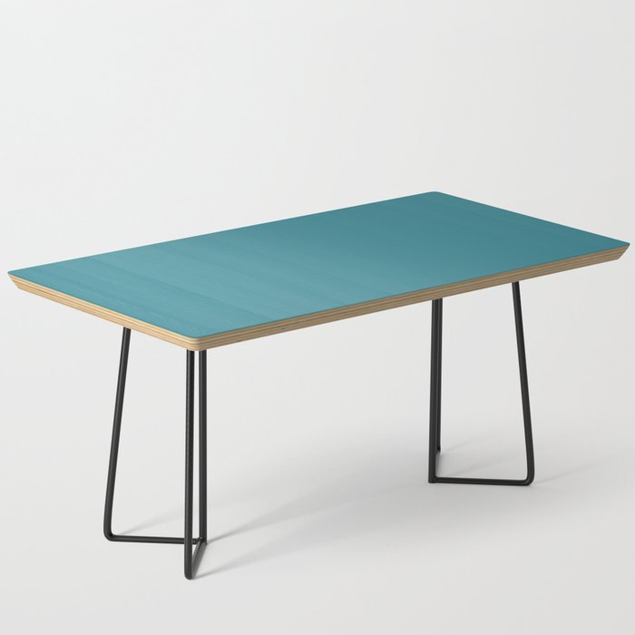 Minimal, Solid Color, Vivid Teal Coffee Table Gallery Image 1