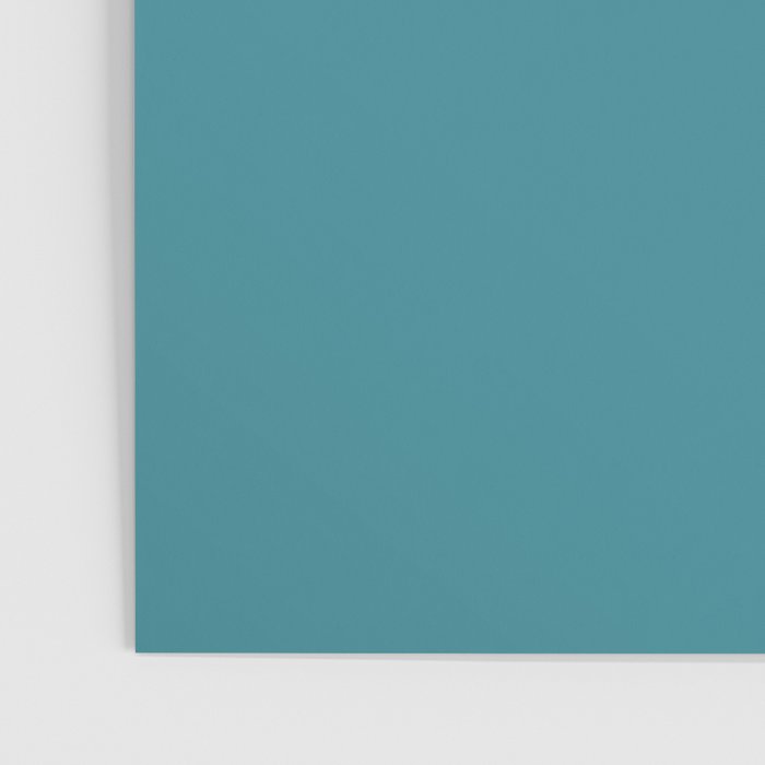 Minimal, Solid Color, Vivid Teal Poster Gallery Image 3