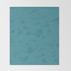 Minimal, Solid Color, Vivid Teal Throw Blanket Gallery Image 2