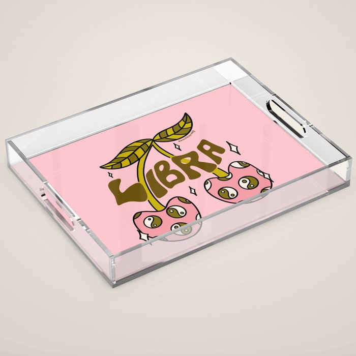 Libra Cherries Acrylic Tray Gallery Image 1