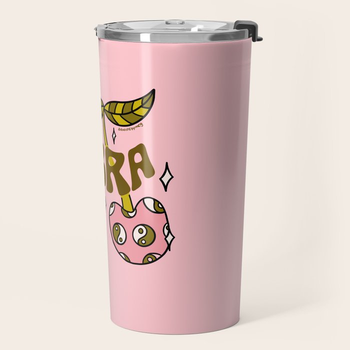 Libra Cherries Travel Mug Gallery Image 2
