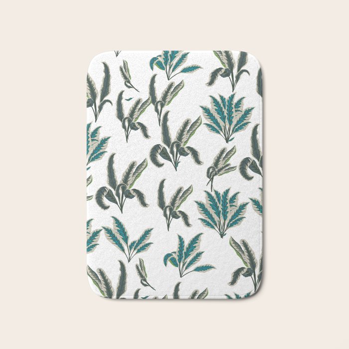 Botanical Plants Bath Mat Gallery Image 1