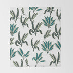 Botanical Plants Throw Blanket Gallery Image 2