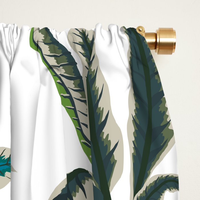 Botanical Plants Window Curtain Gallery Image 2