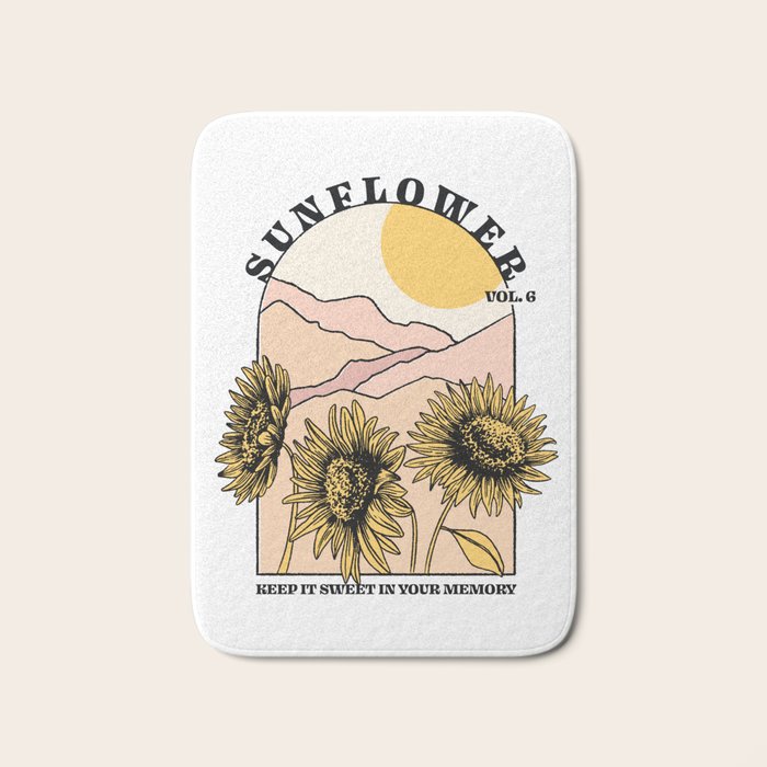 Sunflower Bath Mat Gallery Image 1