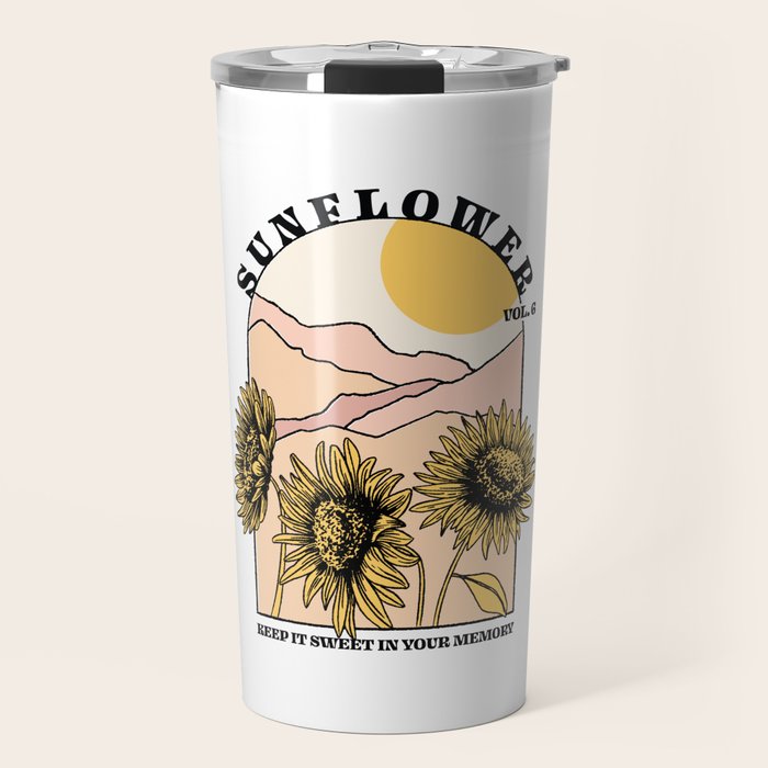 Sunflower Travel Mug Gallery Image 1